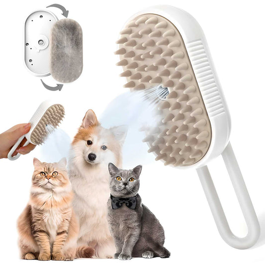 🐾 Pet Steamy Brush — For Dogs & Cats 🐾
